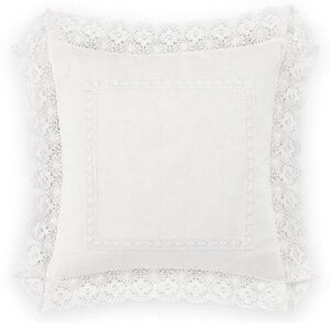 18"x18" Annabella Decorative Throw Pillow White - Laura Ashley
